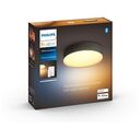PHILIPS Hue White Ambiance - Enrave S LED Ceiling Light, 9.6W, Black (4115830P6)
