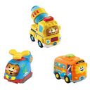 VTECH Tut Tut Baby Flitzer - 3er-Set Reisebus, Helikopter, Betonmischer (80-242184)