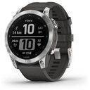 GARMIN fenix 7, Silber / Graphit Armband, 47mm (010-02540-01)