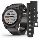 GARMIN fenix 7X Sapphire Solar, Schiefergrau Titan / Schiefergraues Titanarmband, 51mm (010-02541-27)