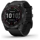 GARMIN fenix 7X Sapphire Solar, Schwarz Titan / Schwarzes Armband, 51mm (010-02541-23)