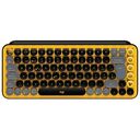 LOGITECH POP Keys Wireless Mechanical Keyboard, TTC Mechanical Brown Switch, Schweizer Layout, Blast Yellow (920-010820)