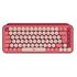 LOGITECH POP Keys Wireless Mechanical Keyboard, TTC Mechanical Brown Switch, Swiss layout, Heartbreaker Rose (920-010822)