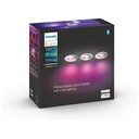PHILIPS Hue White & Color Ambiance - Xamento Recessed Spotlight 3-Spot, Chrome (929003074801)