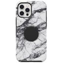 OTTERBOX + Pop Symmetry, iPhone 12 Pro Max, White Marble Graphic (77-65486)