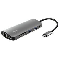 TRUST docking station Dalyx 7-in-1 USB-C (USB C) silver (23775)