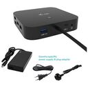I-TEC USB-C dual display docking station with power delivery 65W & i-tec universal charger 77W (C31DUALDPDOCKPD65W)