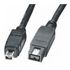 FireWire800-Cable (IEEE1394B), 9-pin Male - 4-pin Male, 3 meter