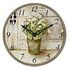 TECHNOLINE WT 1010 Wall Clock, Flower Pot