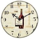 TECHNOLINE WT 1012 Wall Clock, Merlot