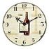 TECHNOLINE WT 1012 Wall Clock, Merlot