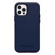OTTERBOX Symmetry Clear+ Cover with MagSafe, iPhone 12 / 12 Pro, Navy Captain Blue (77-80490)