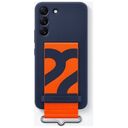 SAMSUNG Silicone Cover mit Handschlaufe, Galaxy S22, Navy (EF-GS901TNEGWW)