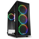 SHARKOON TG4M RGB Window, Black