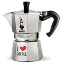 BIALETTI I love Coffee - 6 Cups, Silver