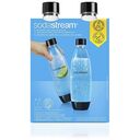 SODASTREAM Twinpack Fuse Bottles, 2x 1L PET, Black (1741260410)