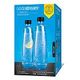 SODASTREAM Duo Glasflasche 2er-Pack, 2x 1L, Schwarz (1047202410)