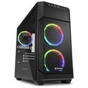 SHARKOON V1000 RGB Window, Black