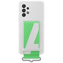 SAMSUNG Silicone Cover with Strap, Galaxy A53 5G, White (EF-GA536TWEGWW)