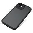 NEVOX Styleshell Invisio Cover, iPhone 12 Mini, Black / Transparent (1847)