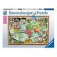 Mit dem Fahrrad um die Welt - 1000 pieces (Ravensburger)