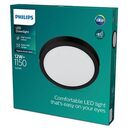 PHILIPS Slim Surface LED Ceiling Light, 12W, 2700K, Black (929002661131)