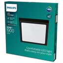PHILIPS Slim Surface LED Ceiling Light, 20W, 2700K, Black (929002661731)