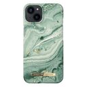 IDEAL OF SWEDEN Printed Case, iPhone 13, Mint Swirl Marble (IDFCSS21-I2161-258)