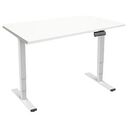 CONTINI Height-adjustable Office Desk, 1.4 x 0.8 m, White / White (103258)