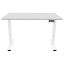 CONTINI Height-adjustable Office Desk, 1.6 x 0.8 m, Gray / White (103664)