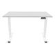 CONTINI Höhenverstellbarer Bürotisch, 1.6 x 0.8 m, Grau / Weiss (103664)