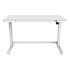 CONTINI Height-adjustable Office Desk, 1.2 x 0.6 m, Glas / White (103780)