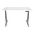 CONTINI Height-adjustable Office Desk, 1.6 x 0.8 m, White / Gray (101202)