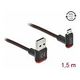 DELOCK EASY-USB 2.0 Kabel Typ-A Stecker zu EASY-USB Typ Micro-B Stecker gewinkelt oben / unten 1.5m schwarz (85267)