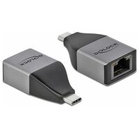 DELOCK USB Type-C™ Adapter to Gigabit LAN 10/100/1000 Mbps – compact design (64118)