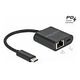 DELOCK USB Type-C™ Adapter zu Gigabit LAN 10/100/1000 Mbps mit Power Delivery Anschluss schwarz (66644)
