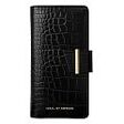 IDEAL OF SWEDEN Cora Phone Wallet, iPhone 12 / 12 Pro, Jet Black Croco (IDPWSS21-I2061-207)