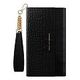 IDEAL OF SWEDEN Signature Clutch, iPhone 12 Pro Max, Jet Black Croco (IDSCSS20-I2067-207)