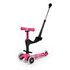 MICRO MOBILITY Mini Micro 3in1 Deluxe Plus LED, Pink (MMD146)