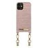 IDEAL OF SWEDEN Atelier Necklace Case, iPhone 12 Mini, Misty Rose Croco (IDNCSS20-I2054-211)