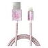 IDEAL OF SWEDEN Lightning to USB Cable, MFI, Pilion Pink Marble, 1.0m (IDFCL-52)