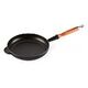 LE CREUSET Signature - Cast Iron Frying Pan with Wooden Handle, Satin Black, 24cm/1.6L (20258240000422)