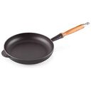 LE CREUSET Signature - Cast Iron Frying Pan with Wooden Handle, Satin Black, 26cm/2.0L (20258260000422)