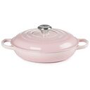 LE CREUSET Signature - Cast Iron Shallow Casserole, Shell Pink, 26cm/2.2L (21180267774430)