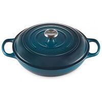 LE CREUSET Signature - Cast Iron Shallow Casserole, Deep Teal, 30cm/3.5L (21180306422430)