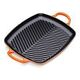 LE CREUSET Signature - Flache rechteckige Grillplatte aus Gusseisen, Ofenrot, 30cm (20201300900422)