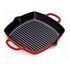 LE CREUSET Signature - Cast Iron Deep Square Grill, Cherry Red, 30cm (20200300600422)