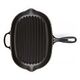 LE CREUSET Signature - Ovale Grillpfanne aus Gusseisen, Satin Black, 32cm (20194320000422)