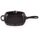 LE CREUSET Signature - Quadratische Grillpfanne aus Gusseisen, Satin Black, 26cm (20183260000422)