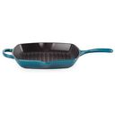 LE CREUSET Signature - Cast Iron Square Grillit, Deep Teal, 26cm (20183266420422)
